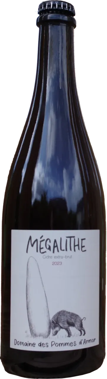 une bouteille d'Mégalithe